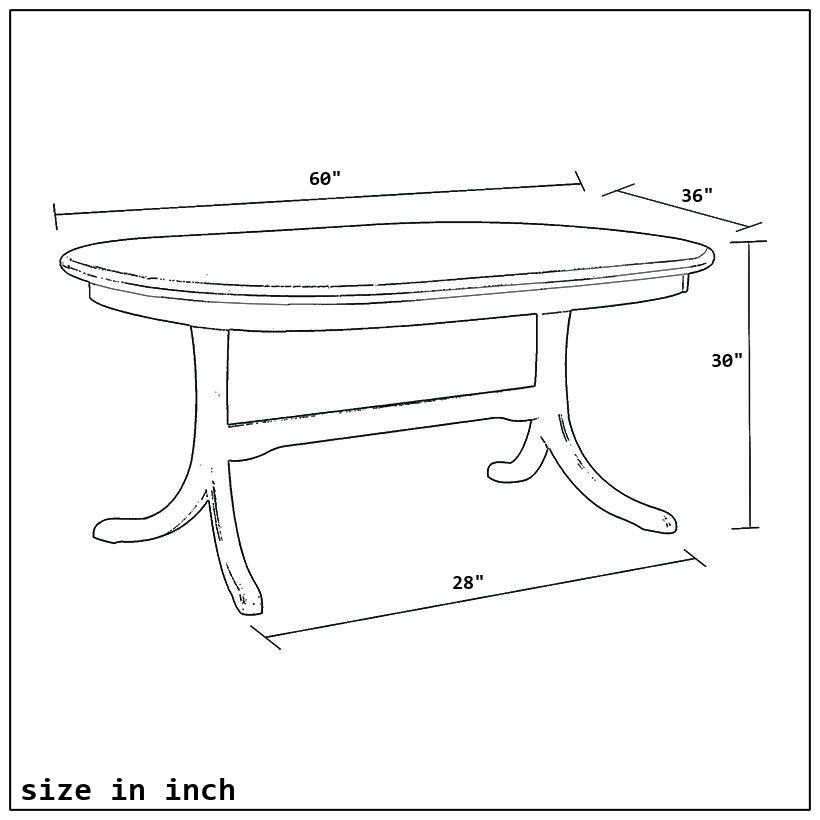 Oval 5 x 3-size